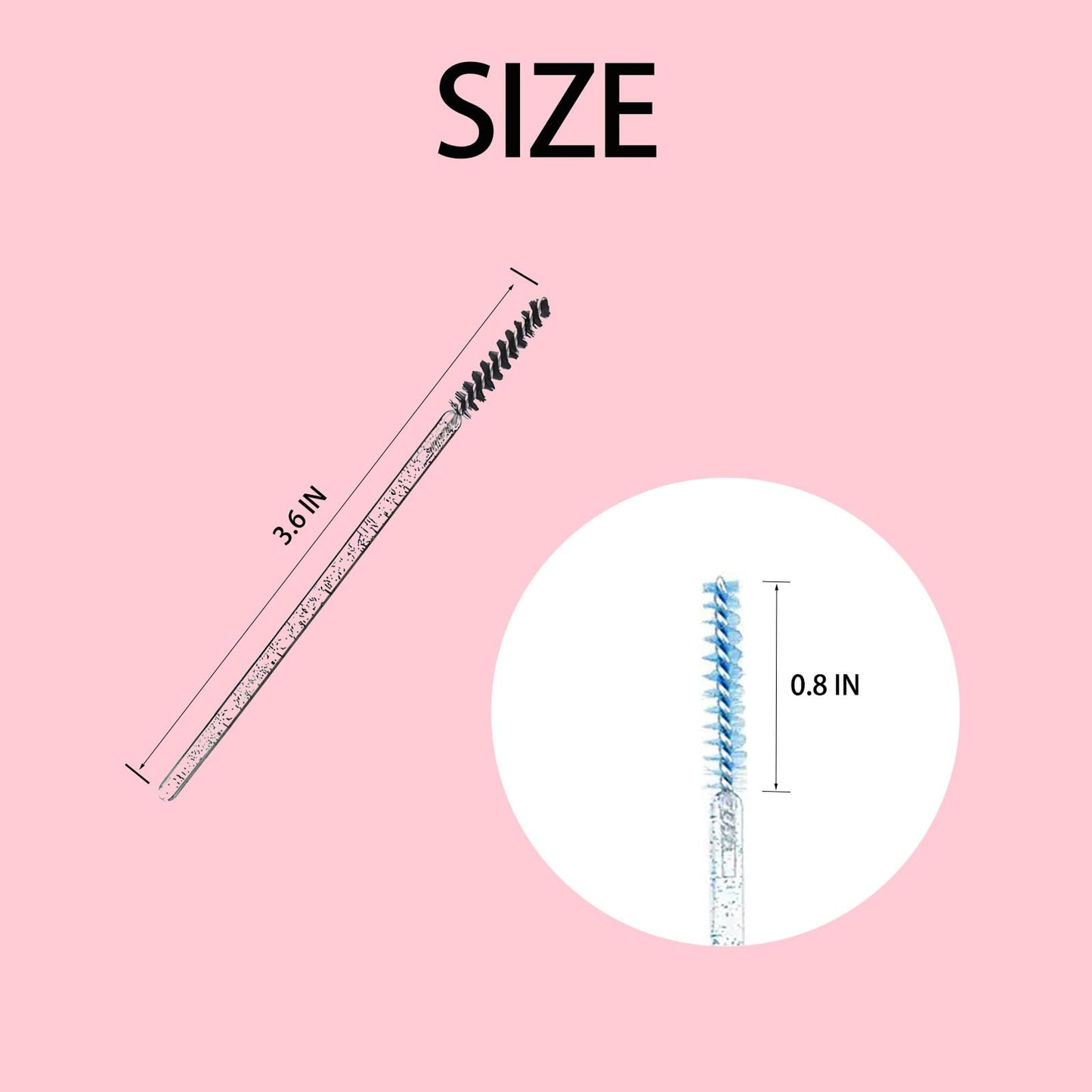 Corconess 200pcs Skinny Mascara Wands Mini Eyelash Brushes Disposable Lash Spoolies Eyebrow Brush Spoolies For Eyebrows Eyelash