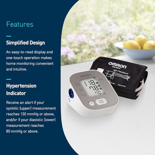 OMRON Bronze Blood Pressure Monitor for Home Use & Upper Arm Blood Pressure Cuff - #1 Doctor & Pharmacist Recommended Bran...