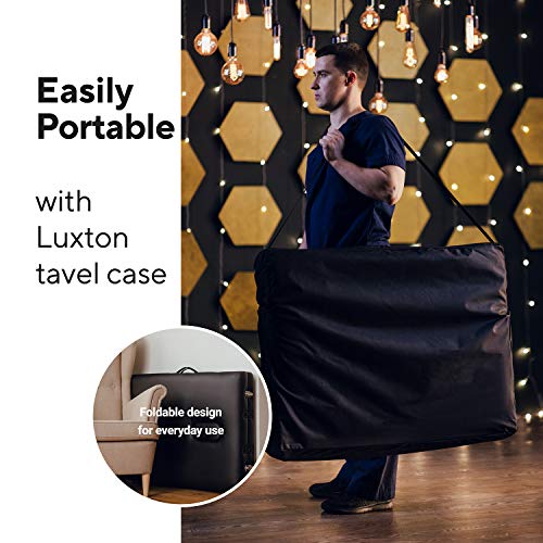 Luxton Home Memory Foam Massage Table Premium Portable Foldable Massage Bed Height Adjustable 72 Inches Long 27 Inches Wid...
