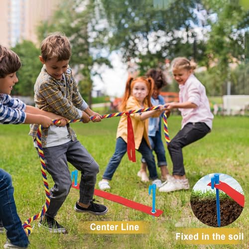 GULYMNA Tug of War Rope for Kids and Adults, 20/40/60FT Tug a War Rope for Outdoor Games Field Day Family Reunion Party Ga...