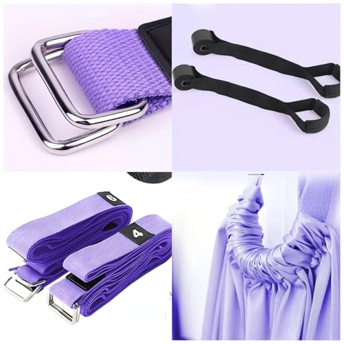 ZHQZZPH Aerial Yoga Stretching Strap - Adjustable Yoga Straps for Stretching, Flexibility & Inversion Training | Portable ...