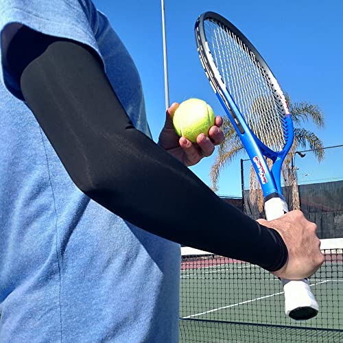 EGOFLEX Arm Sleeves for Men and Women Compression UV Sun Protection Tattoo Cover Up Baseball Basketball Football Golf Running