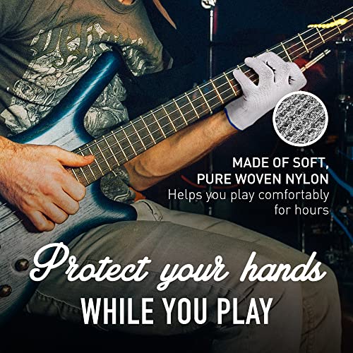 MUSICIANS PRACTICE GLOVE - 1 Glove - Finger & Hand issues (X-Large, White)