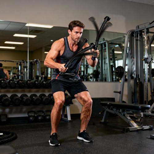 TOPIOUUA Ropeless Battle Rope - HIIT Weight Training, Multi-functional Home and Travel Exercise Equipment, Unisex Exercise...