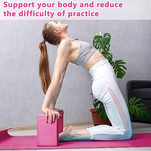 Honoson 20 Pcs Yoga Blocks Bulk 9''x6''x3'' High Density EVA Foam Blocks for Exercise Pilates Meditation, Lightweight Non-...