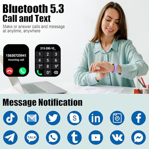 Smart Watch for Men Women, 1.96" Fitness Tracker Running Watch (Answer/Make Call), IP68 Waterproof, Pedometer, Sleep/Step/...