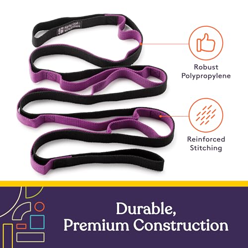 SPECIAL SUPPLIES Yoga Strap for Stretching, Stability Training, Fitness, Flexibility, Physical Therapy, Home Workout Equip...