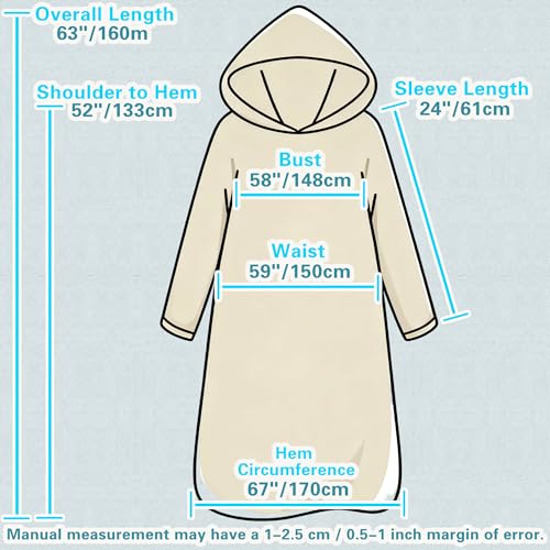 HZAAM Wearable Blankets for Women, Adult Wearable Blanket Men, Blanket Hoodie