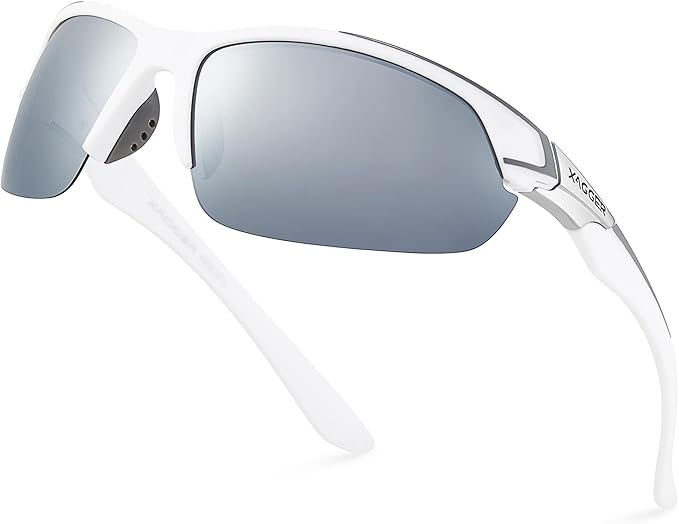 Xagger Polarized Sport Sunglasses for Men Women Wrap Around UV400 Running Baseball Softball Fishing Driving Glasses