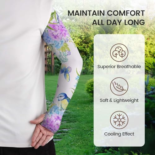 YPHCDO Gardening Sleeves Farm Sun Protection Arm Cooling Sleeves Thorn Proof Garden for Women Men with Thumb Hole