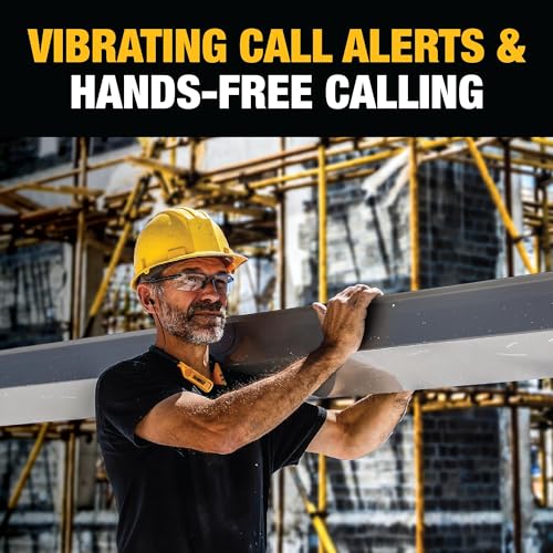 DEWALT Heavy Duty 2-in-1 Neckband Bluetooth Headphones w/Built-in Speakers, Jobsite Wearable Speaker & Around Neck Headpho...