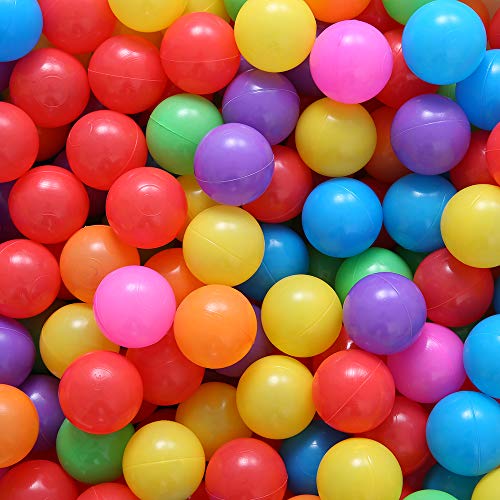 PlayMaty Ball Pit Balls - Colorful Ocean Pool Toys for Kids, Phthalate & BPA Free, 100pcs for Toddler Playhouse, Tent, or ...