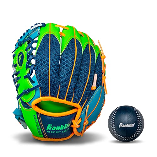 Franklin Sports Kids Baseball Glove + Foam Ball Sets - Meshtek Youth Teeball Gloves for Kids + Toddlers - Left + Right Han...