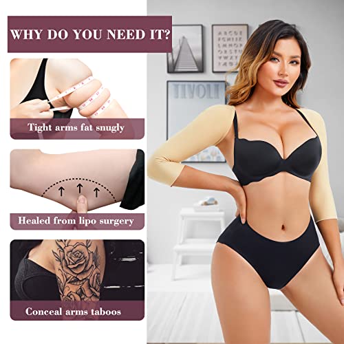 RDSINAE Arm faja Women Slimming Sleeves Lipo Post Surgery Compression Arm Sleeves Posture Corrector Tops Shapewear