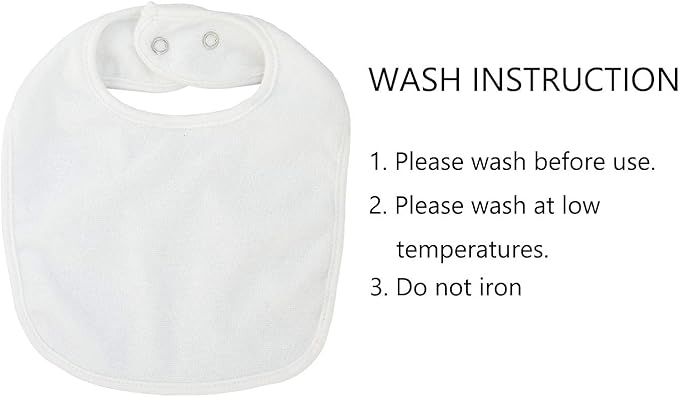Maiwa Waterproof Terry cloth Baby bibs with Snaps for newborn girl boy, drool and teething for baby