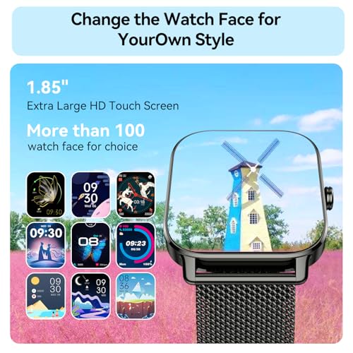 Smart Watch for Men Women Fitness: Waterproof Make Answer Call Digital Mens Watches Pedometer Smartwatch for Android Phone...