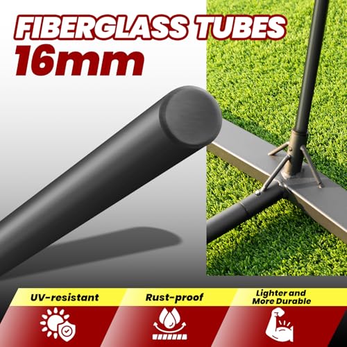 12FT/20FT Portable Volleyball Net Volleyball Net for Backyard Freestanding Volleyball Practice Net Outdoor Indoor Volleyba...