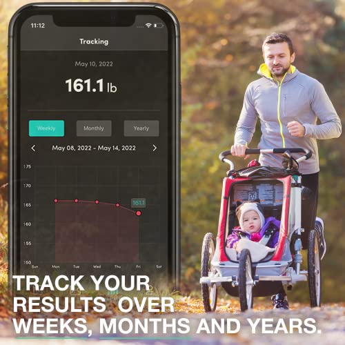 Korescale Gen2 Digital Smart Scale with BMI, Body Fat, Muscle Mass, Weight | Highly Accurate Bathroom Scales, Bluetooth Co...