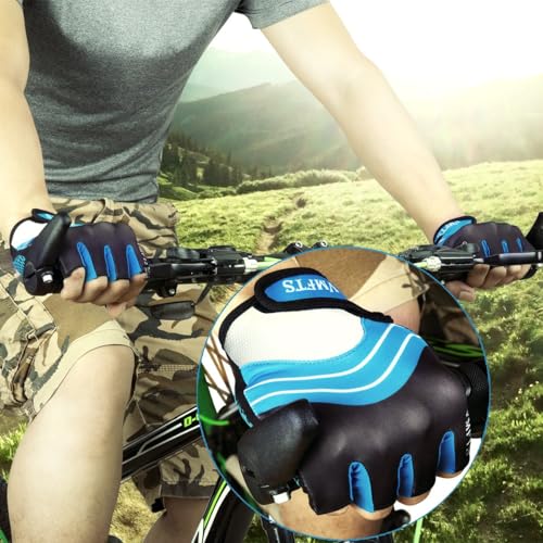 VMFTS Cycling Gloves Gel Pading Sporting Glove Fingerless and Full Finger Gloves for Fitness Weightlifting Racing Training...