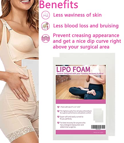 KAIHENG 2 Pack Lipo Foam Pads BBL Post Surgery Foam Boards Liposuction Surgery Foam Sheet for Using with Flattening Abdomi...