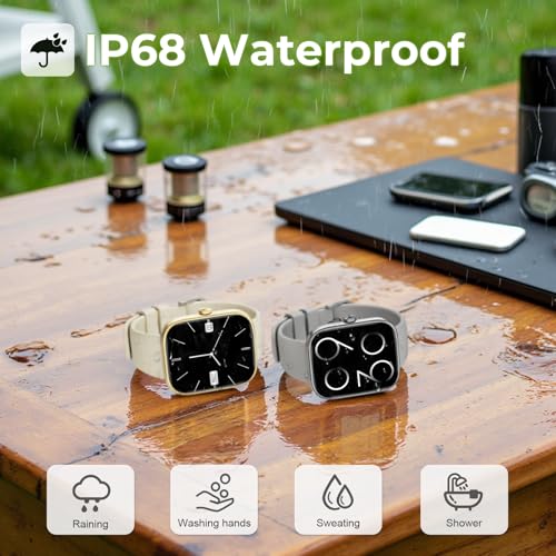 Smart Watch for Men Women, 1.83" HD Touchscreen Fitness Watch with Bluetooth Call & Message Notifications, 110+ Sport Mode...