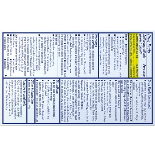 Mucinex Sinus-Max Severe Congestion Relief Caplets, 20 Count