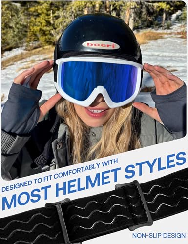SOJOS Ski Goggles for Men Women, Snowboard Anti Fog UV Protection Winter Sports Goggles, SJ3069