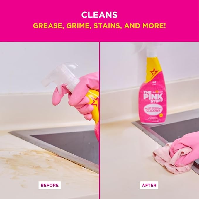 Stardrops - The Pink Stuff Miracle Multi-Purpose Cleaner – Removes Grease, Grime, and Stains on Kitchens, Bathrooms, Floors, and More (Pack of 2)