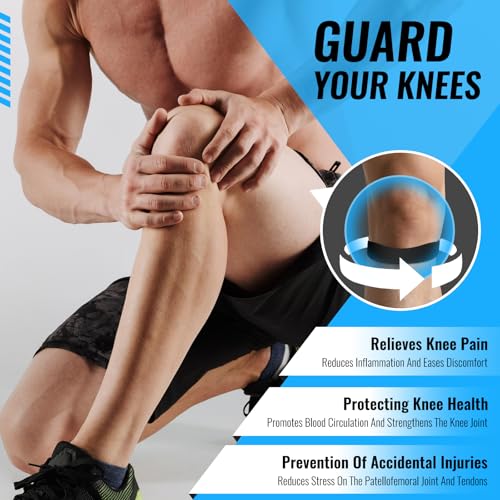 OPOX 2PCS Patella Band, Patellar Tendon Support Strap for Knee Pain and Tendonitis, Knee Brace for Women & Men, Patella Su...