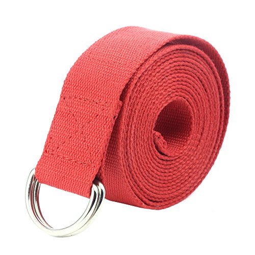 Gelante Fitness Exercise Yoga Strap - Durable Cotton 10 Feet Long