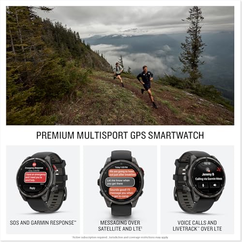 Garmin fēnix® 8 Pro, 47mm, AMOLED Display, Premium Connected Multisport GPS Smartwatch, inReach® Technology, Sapphire, Car...
