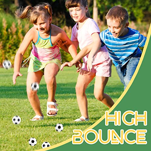 Xeehwb 30pcs Bouncy Balls,Soccer Bouncing Balls,High Bouncing Rubber Soccer Ball for Stress Relief,Multi-Item Party Favor ...