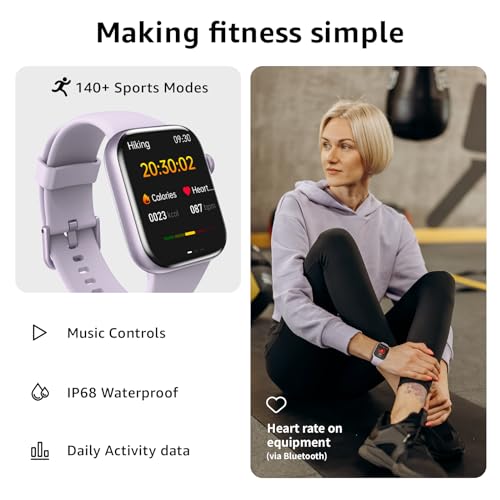Smart Watch for Men Women Answer/Make Call, 1.85" Smartwatch, Fitness Watch with Heart Rate Blood Pressure Sleep Monitor, ...