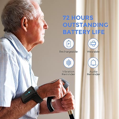 Wearpulse Continuous Wrist Pulse Oximeter, Blood Oxygen Saturation Monitor with Smart reminder, Bluetooth, 72 Hours Endura...