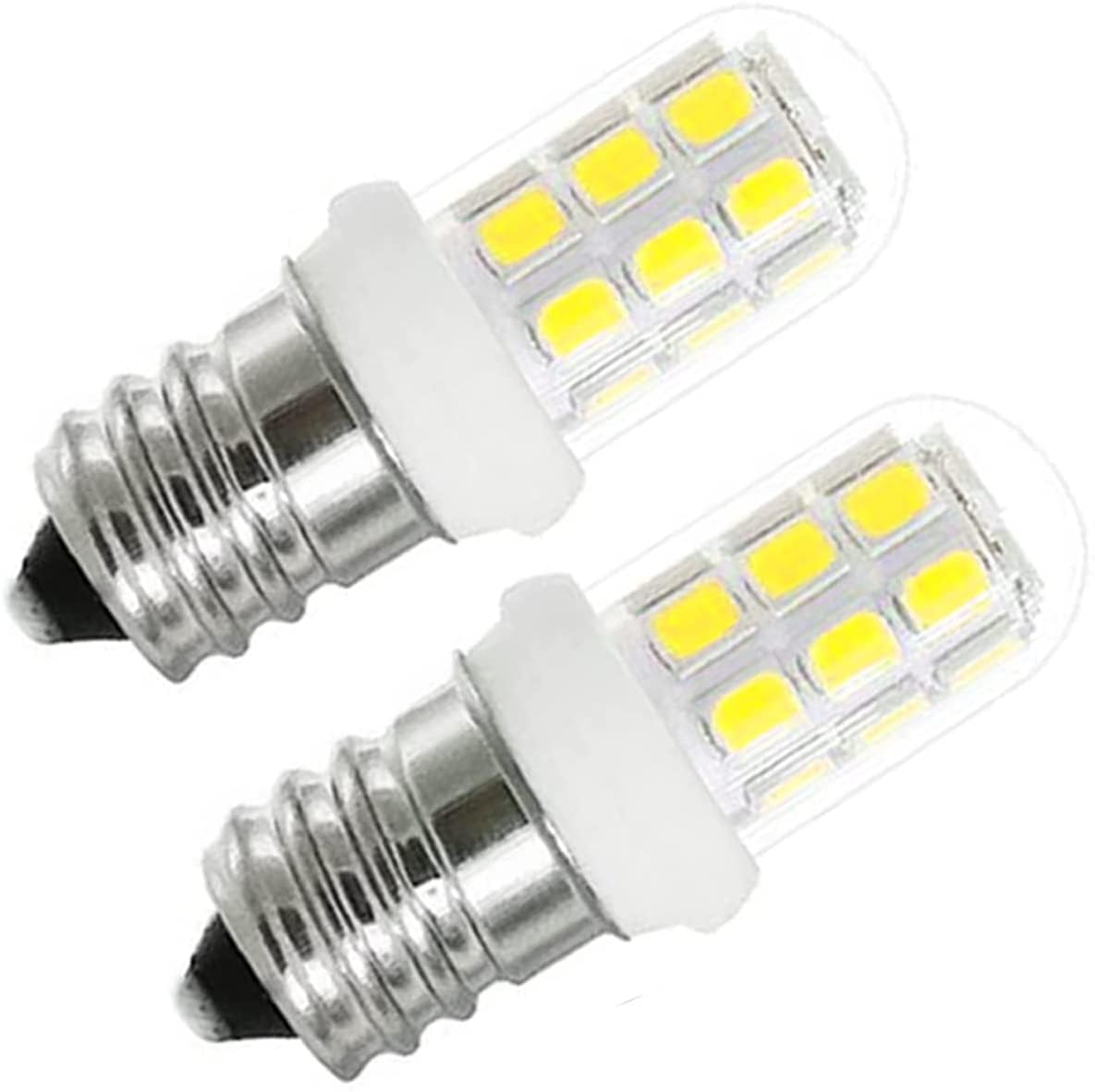 Zssxoled C7 E12 Led Bulbs For Himalayan Salt Lamps, 2-Pack, 6000K White Plastic Night Light Bulbs