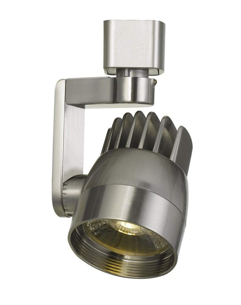 Cal Lighting HT-806-BS Dimmable LED Track Fixture 12W 960 Lumen 3000K Brushed Steel 6.00x4.35x3.50