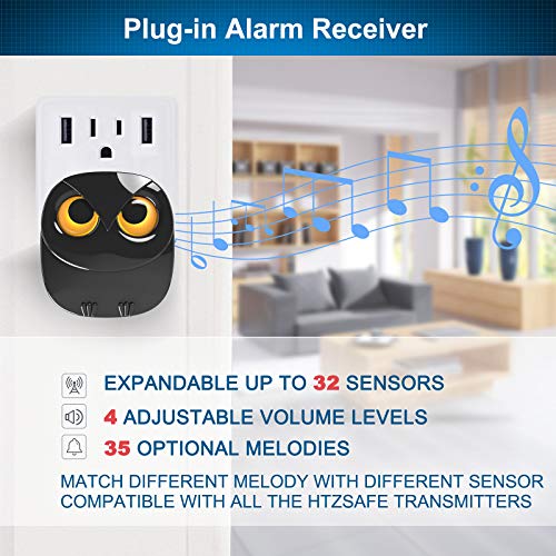 Driveway Alarm- 1/2 Mile Long Range Wireless Driveway Alarm Outdoor Weather Resistant Motion Sensor&Detector-DIY Security ...