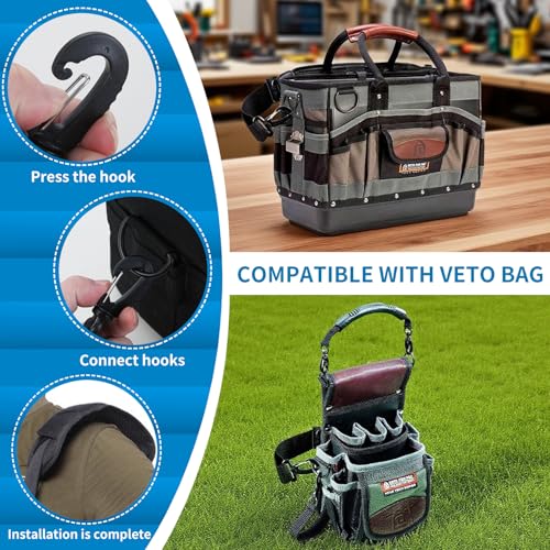 63" Adjustable Shoulder Strap Compatible with Veto Pro Pac,with Detachable Thick Pad,Reduce Shoulder Pressure,Black