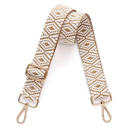 S-Jacorry Purse Strap Replacement Crossbody Wide Shoulder Strap Adjustable Canvas Straps Handbag Strap Replacement Belts