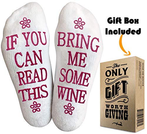 Funny Socks for Women – Unique Gifts & Accessories for Wine Lovers – Gag Gift Idea, Perfect Birthday Present for Her