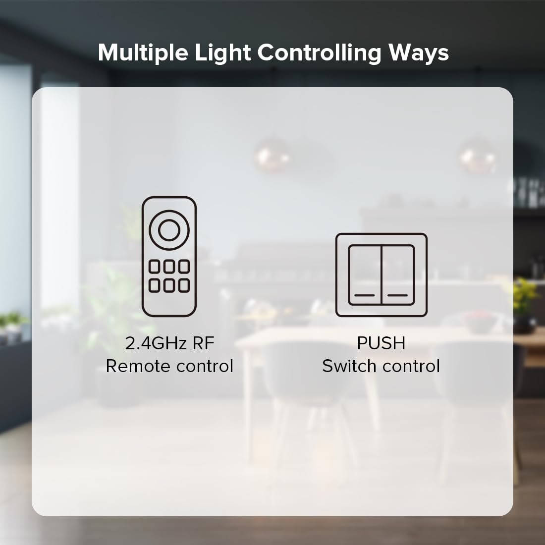 BTF-LIGHTING AC Triac Dimmer Support Dimmable LED, Driver, Incandescent Lamps, Halogen Lamps Compatible with RC01RFB WR02RF 2.4G RF Remote, Push Dimmer Switch Brightness Control 110-220V(No Remote)
