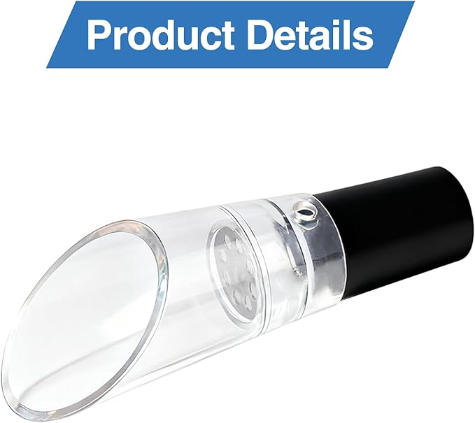 2PCS Wine Aerator Pourer,Wine Air Aerator 2-in-1 Aerating Spout and Decanter Wine Pourer for BBQ,Camping,Party,Restaurant