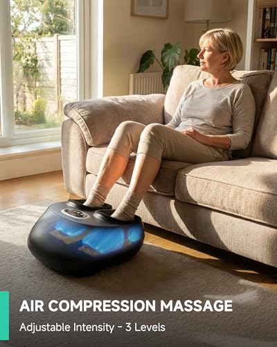 Snailax Shiatsu Foot Massager with Heat, FSA Eligible, Kneading, Compression, Vibration, Feet Massage Machine for Plantar ...