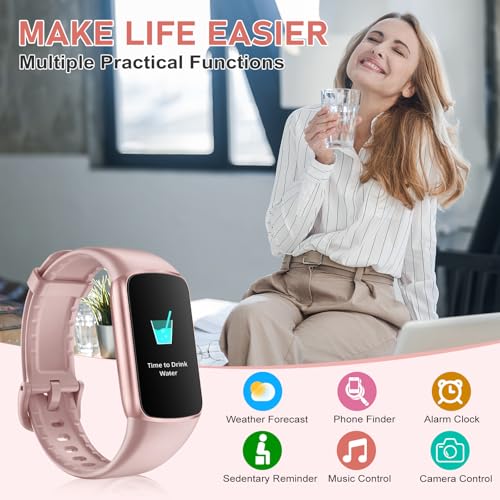 Moremore Fitness Tracker with 24/7 Heart Rate, Sleep Tracker, Step Tracker, Calorie Tracking, IP68 Waterproof Activity Tra...