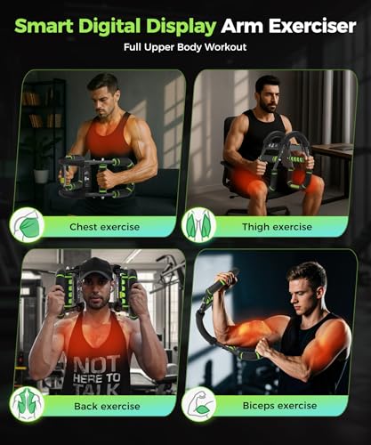 RENRUI Twister Arm Trainer, Chest Workout Equipment for Men & Women Adjustable 5 Resistance Levels (40-130 lbs), Ergonomic...