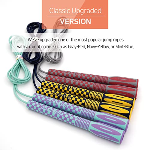 Skipping Jump Rope for Fitness Workout - Light Weight, Adjustable, Tangle Free, Excellent line control for Cardio Boxing, ...