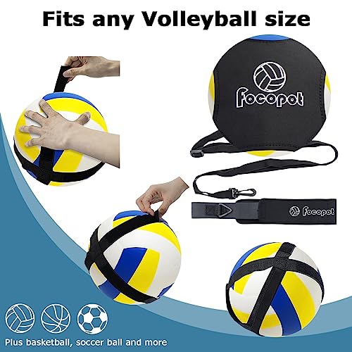 focopot Volleyball Training Equipment Aid,Solo Volleyball Trainer to Practice Serve, Spike, Set and Pass,Perfect Volleybal...