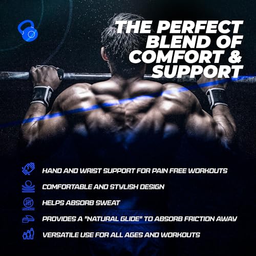 JerkFit WODies Gymnastics & Weightlifting Grips with Wrist Wraps – 3 Hole Versatile Gym Gloves for Pull Ups, Gym Training...