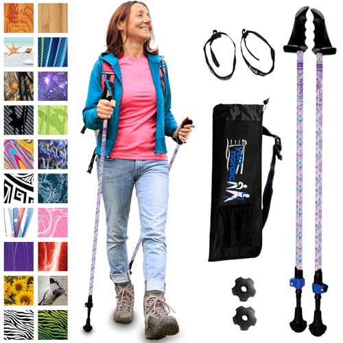 York Nordic Motivator Walking Poles for Balance and Rehab - Patented Stability Grips - Lightweight, Adjustable, and Collap...