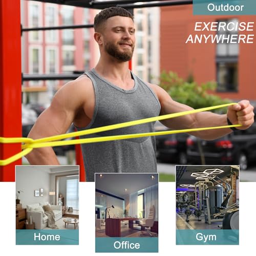 12-Pack Resistance Bands Set - Pull Up Assist, Strength Training & Physical Therapy for Home Gym | Exercise Loop Bands for...